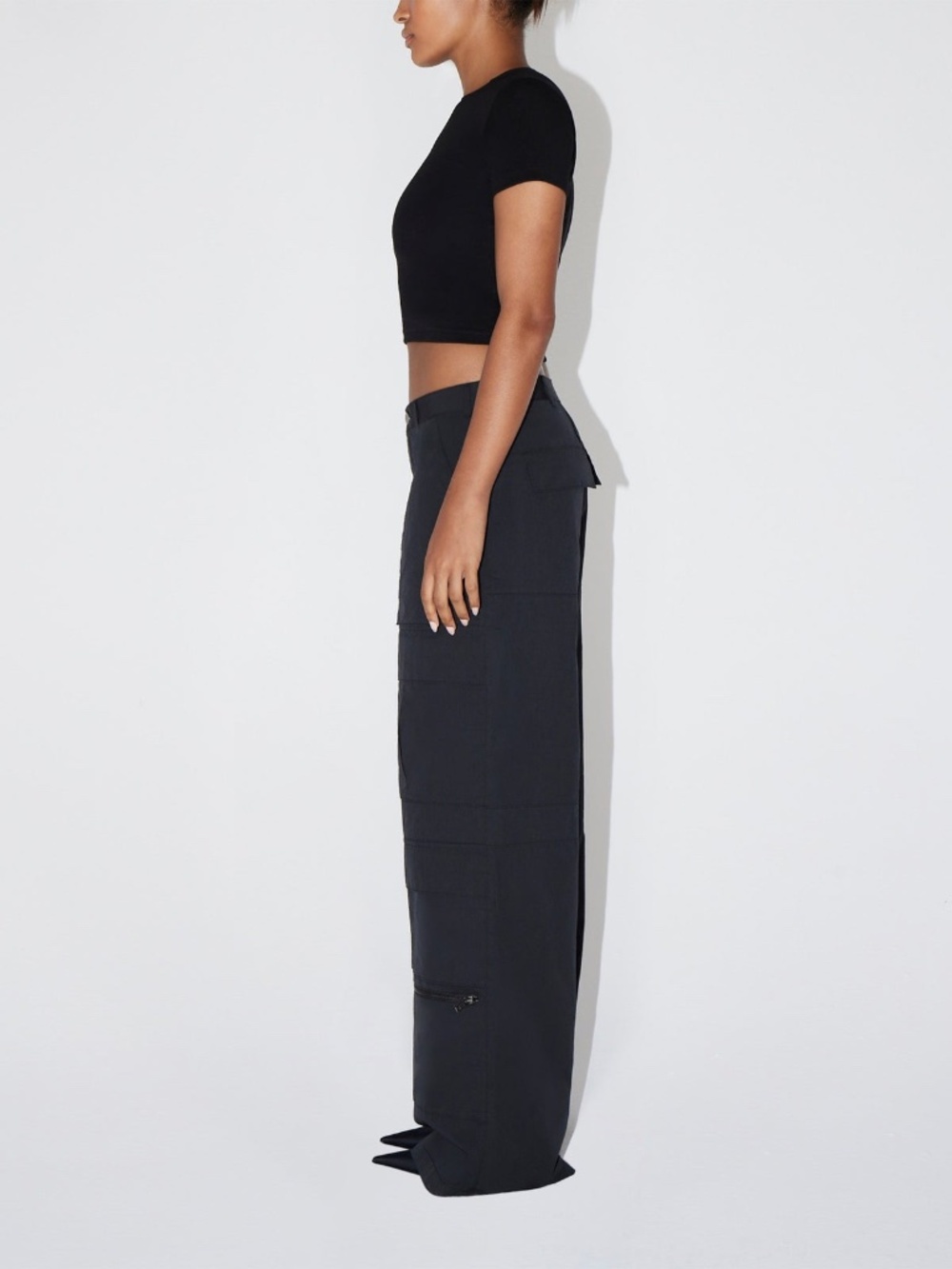 khy | cargo pants | wide leg | black | size: us xl - Picture 5 of 7
